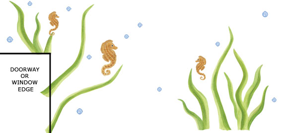 Eel Grass Wall Decals - Murals